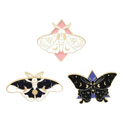 New Butterfly Series Drip Brooch Butterfly Wings Different Shapes Badges 12pcs Set