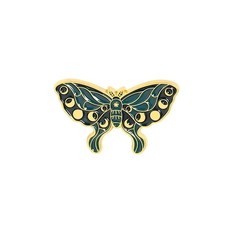 New Butterfly Series Drip Brooch Butterfly Wings Different Shapes Badges 12pcs Set