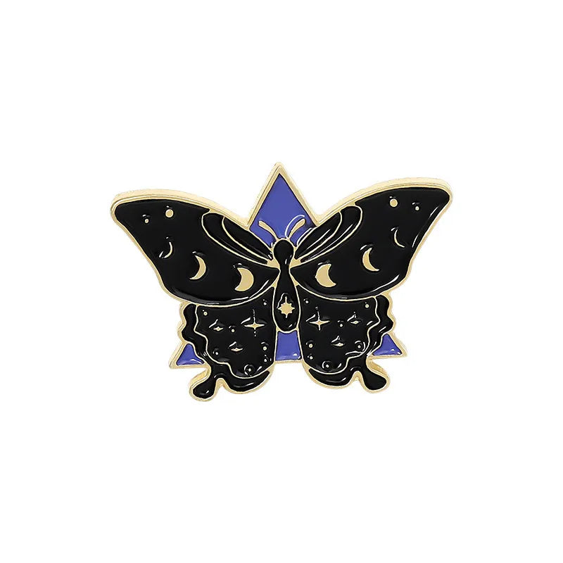 New Butterfly Series Drip Brooch Butterfly Wings Different Shapes Badges 12pcs Set