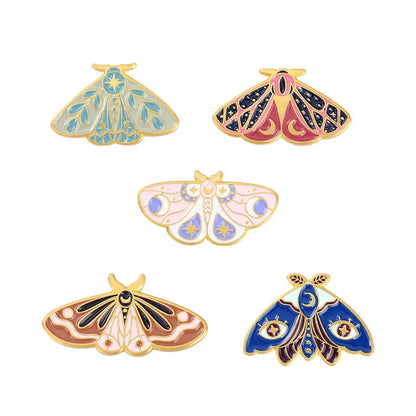 New Butterfly Series Drip Brooch Butterfly Wings Different Shapes Badges 12pcs Set