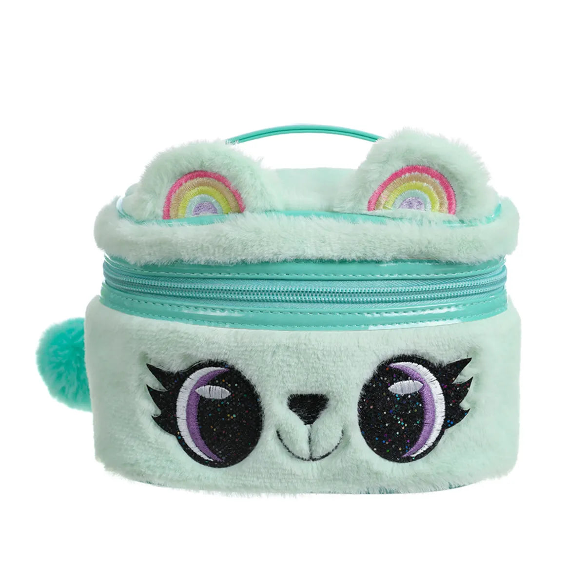 New Cartoon Plush Children'S Cute Storage  Embroidered Cosmetic Bag 17.9*12.8*12cm