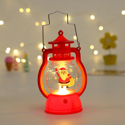 New Christmas Decorations Children'S Christmas Eve Kindergarten Gift Portable Night Light Window Decoration Pendant