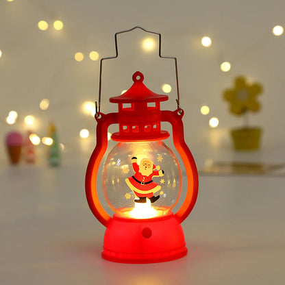 New Christmas Decorations Children'S Christmas Eve Kindergarten Gift Portable Night Light Window Decoration Pendant