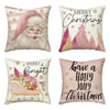 New  Christmas Pillow Case Linen Peach Leather Sofa Waist Pillow Cushion Cover Set Pillow Case Wholesale