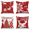 New  Christmas Pillow Case Linen Peach Leather Sofa Waist Pillow Cushion Cover Set Pillow Case Wholesale