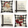 New  Christmas Pillow Case Linen Peach Leather Sofa Waist Pillow Cushion Cover Set Pillow Case Wholesale