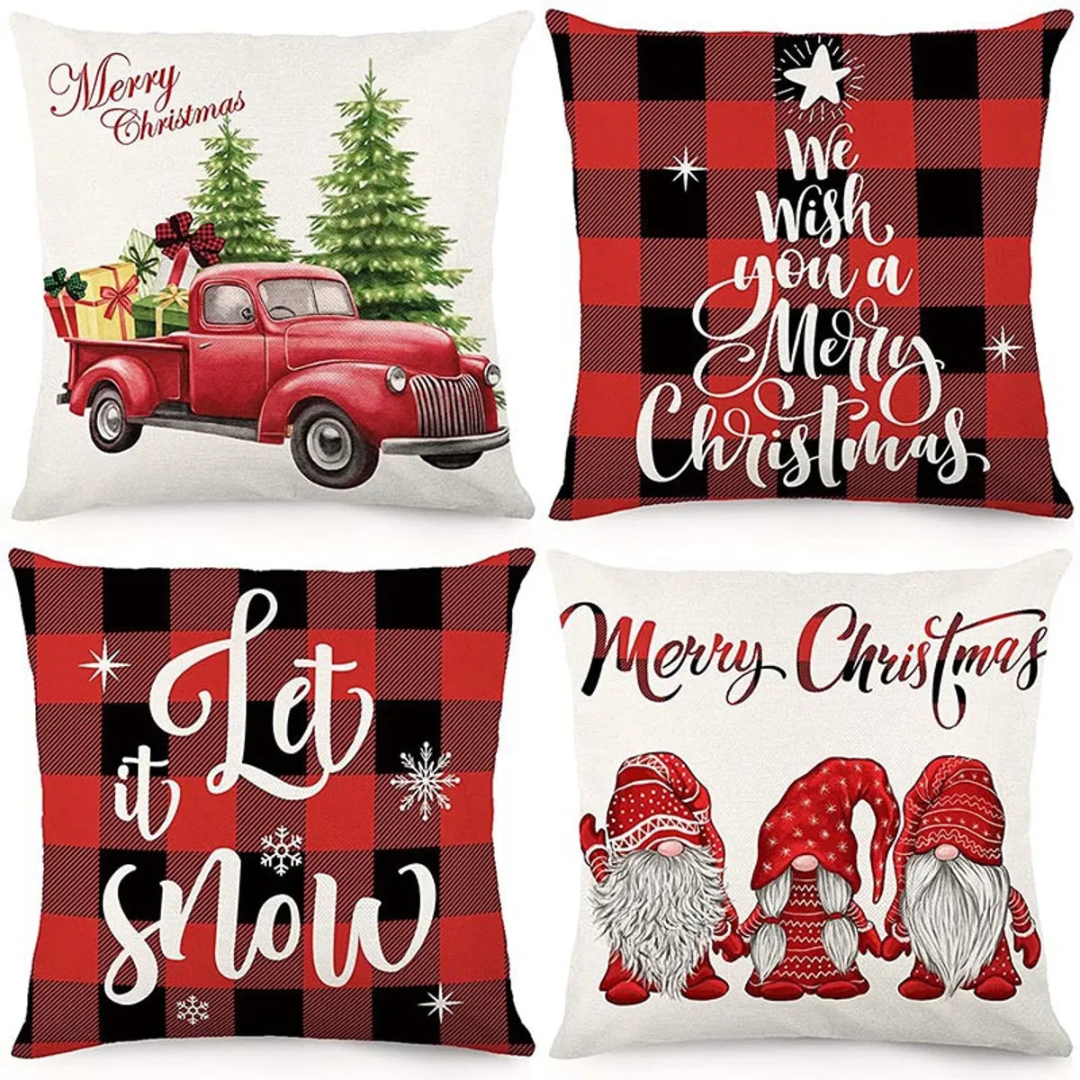 New  Christmas Pillow Case Linen Peach Leather Sofa Waist Pillow Cushion Cover Set Pillow Case Wholesale