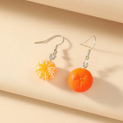 Simple Style Fruit Alloy No Inlaid Earrings