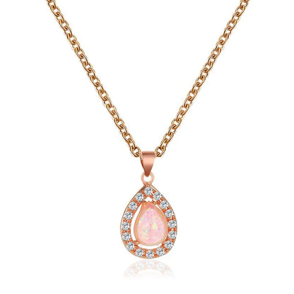 New Creative  Drop Pendant  Crystal Sweet Opal Necklace  Wholesale