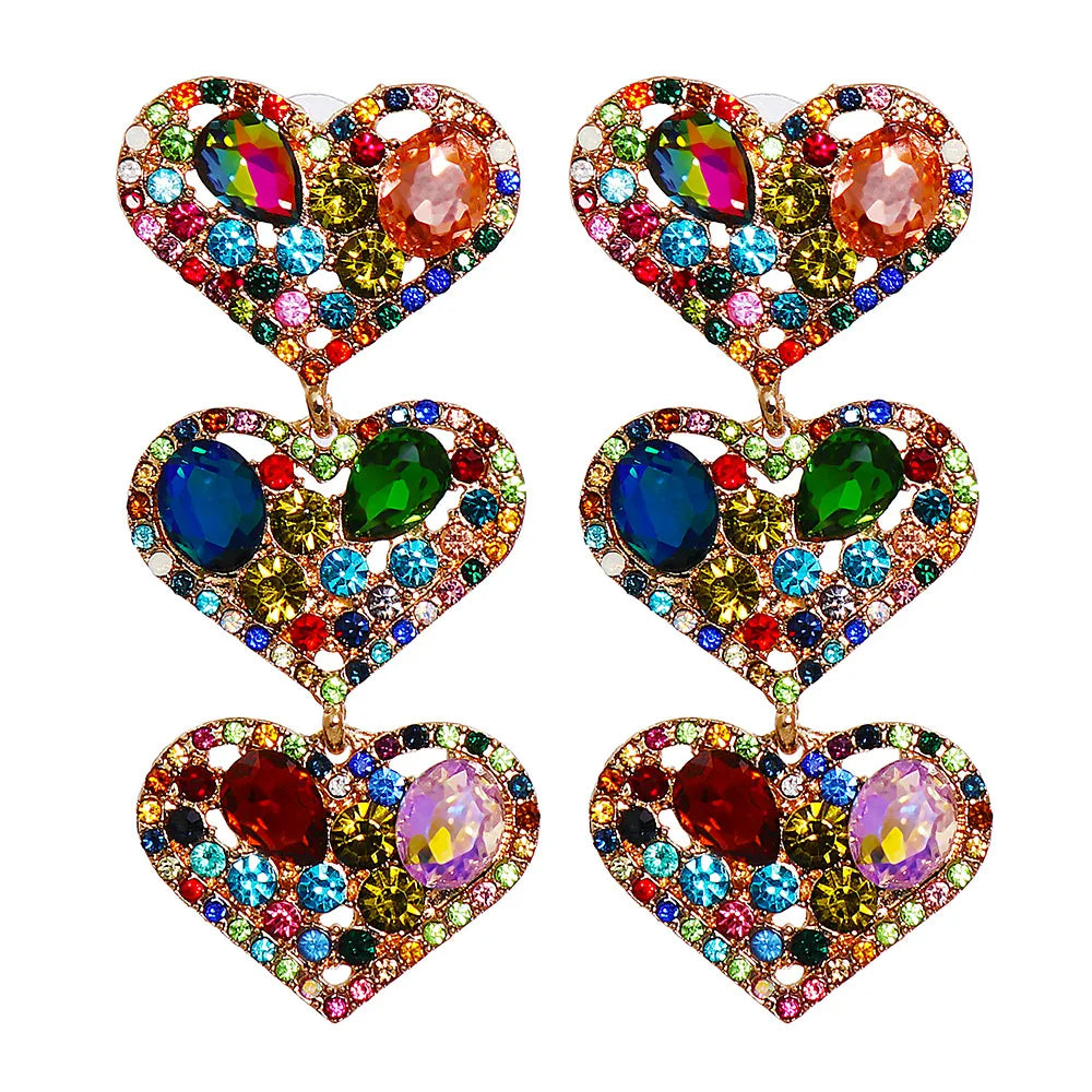 New Creative Heart-Shaped Earrings Trend Earrings