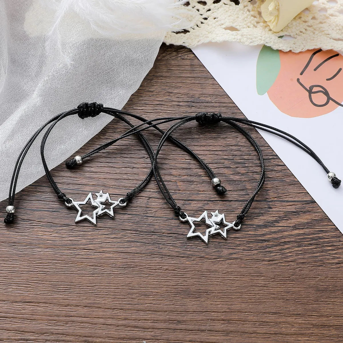 Vintage Style Star Alloy No Inlaid Unisex Bracelets