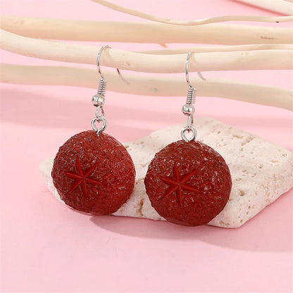 New Creative Resin Vegetable Food Potato Corn Sunflower Earrings Ear Hook