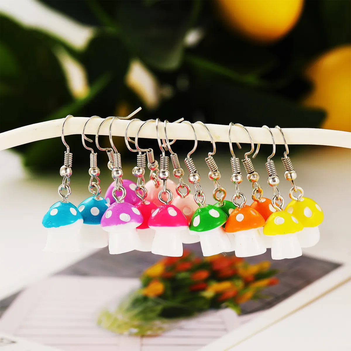 New Creative Simple Fashion Style  Pastoral Mushroom Earrings