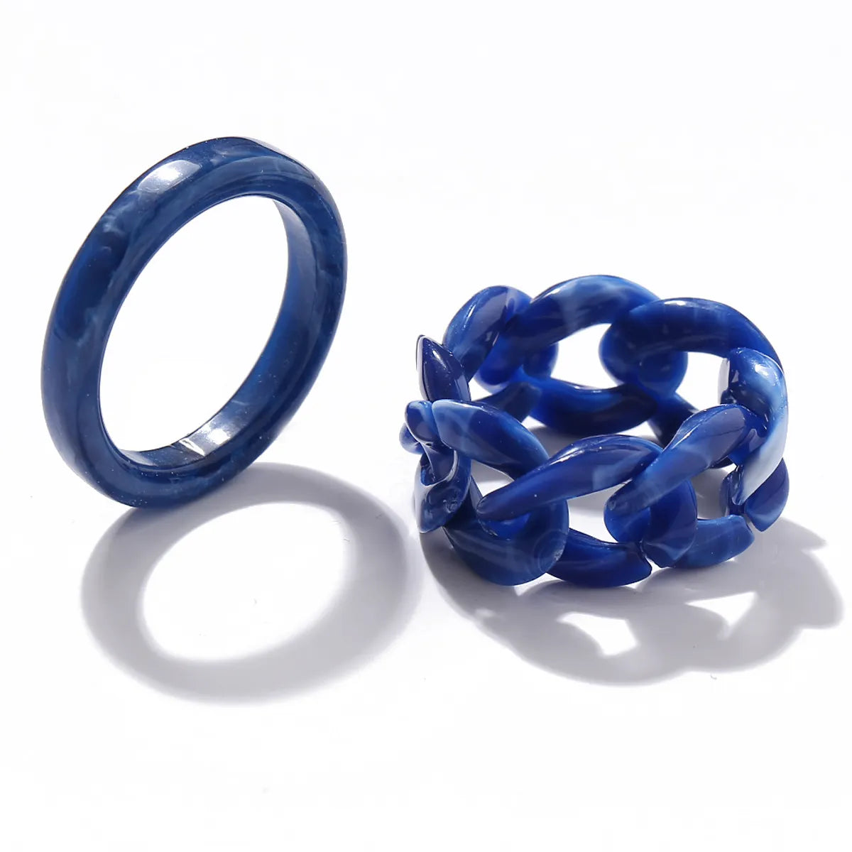 New Creative Simple Retro Two-Piece Chain Ring