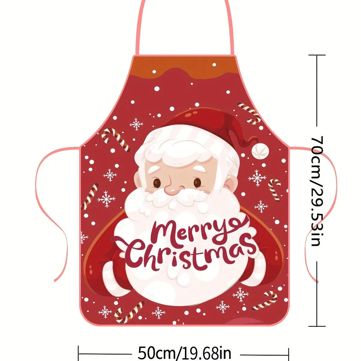 Christmas Decorations Fabric Printed Christmas Apron Party Atmosphere Decoration