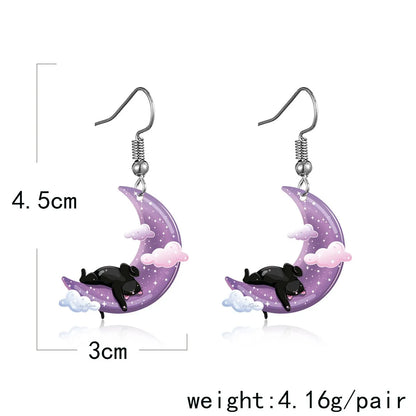 Cartoon Style Cartoon Character No Inlaid Earrings