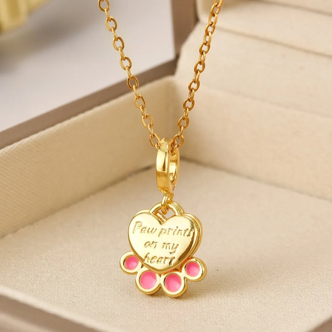 Titanium Steel Copper Gold Plated Simple Style Plating Geometric Pendant Necklace