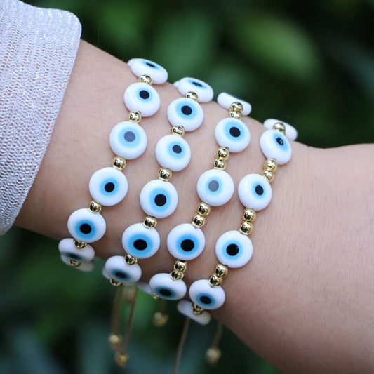 New Devil's Eye Bracelet Beaded Eye Woven Bracelet