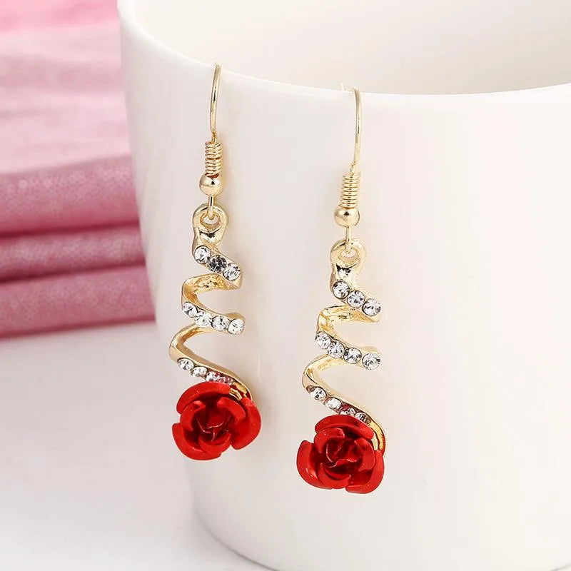 New Rhinestone-Studded Earrings Nhpf147223