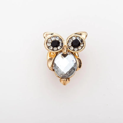 New Rhinestone-Studded Owl Swan Cherry Small Brooches Nhdp148727