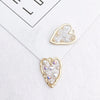 New Diy Ornament Accessories Translucent Drip Love Five-Pointed Star Pendant For Girls Rhinestone Pearl Earring Pendant