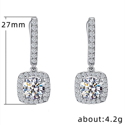 New Exquisite Micro-inlaid Zircon Wild Ear Buckle European And American Copper Ear Accessories