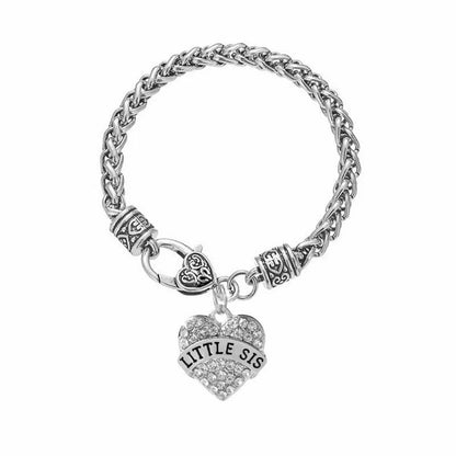 New Fashion Bracelet Good Sister Big Middle Little Sister Love Letter Diamond Bracelet