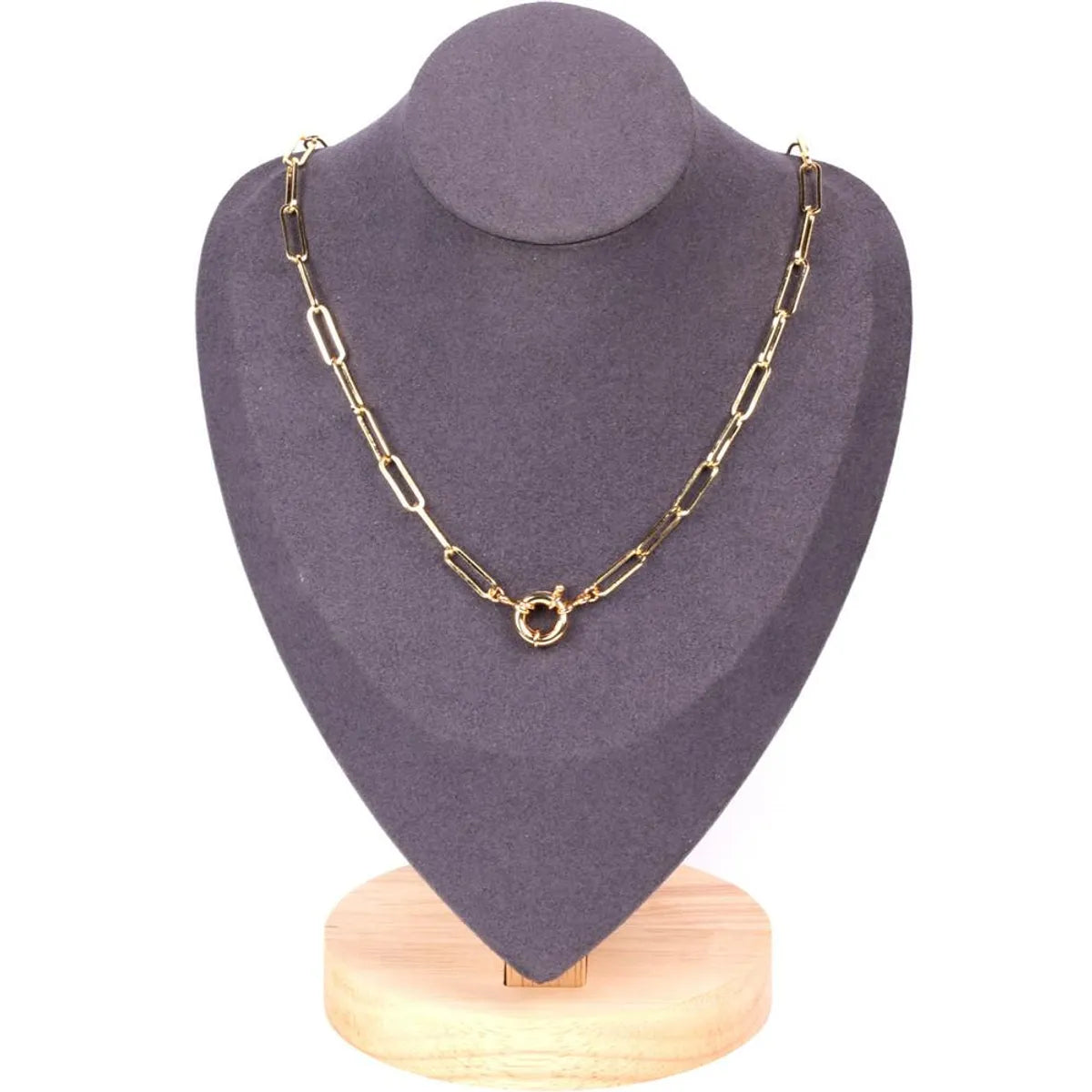 Copper Fashion Geometric Plating Necklace