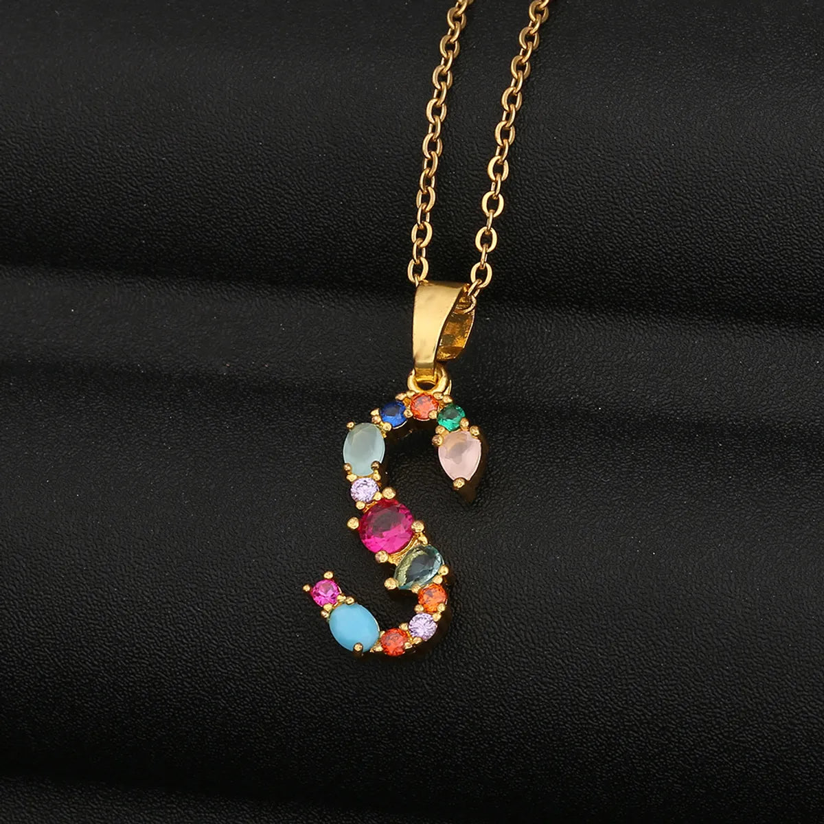 New Fashion Color Zircon Necklace