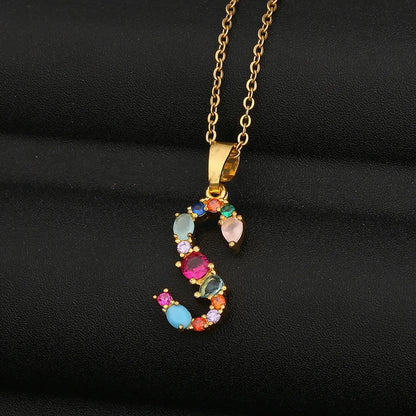 New Fashion Color Zircon Necklace