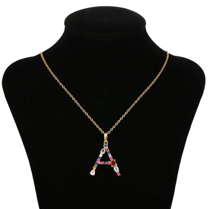 New Fashion Color Zircon Necklace