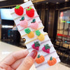 New Fashion Cute Acrylic Vegetables And Fruits Cheap Scrunchies Set Wholesale