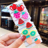 New Fashion Cute Acrylic Vegetables And Fruits Cheap Scrunchies Set Wholesale