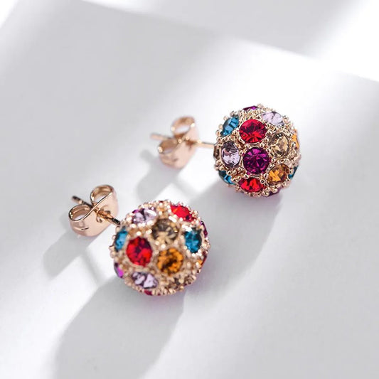 New Fashion Earrings Full Of Small Ball Earrings