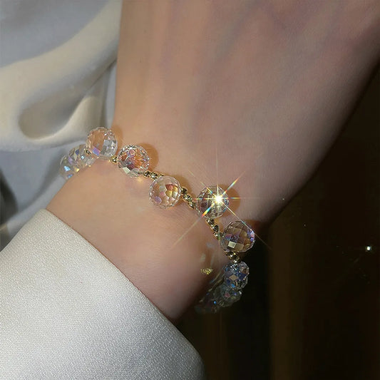 New Fashion Korean Female Summer Simple Crystal Couple Bracelet