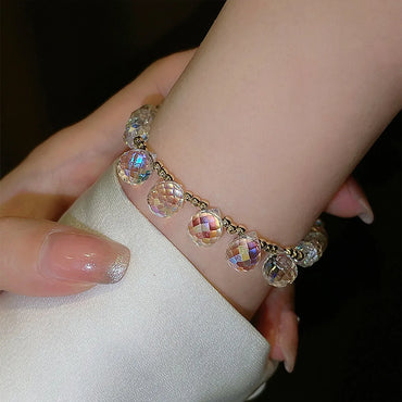 New Fashion Korean Female Summer Simple Crystal Couple Bracelet