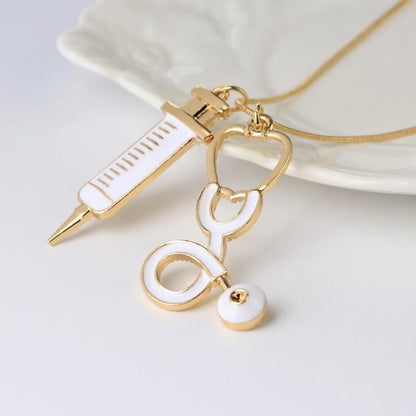 New Fashion Medical Equipment Necklace Stethoscope Necklace Yiwu Gooddiy Wholesale