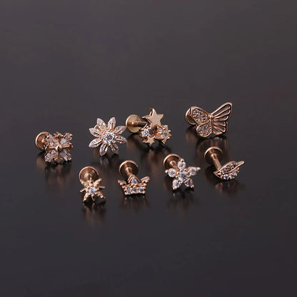 New Fashion Micro-inlaid Zircon Earrings