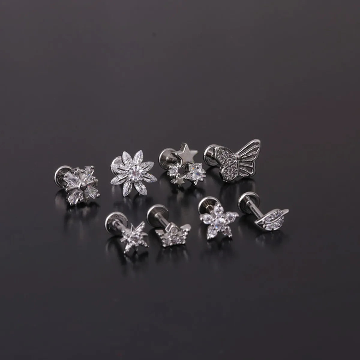 New Fashion Micro-inlaid Zircon Earrings