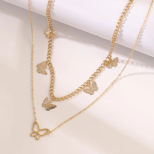 New Fashion Multi-layer Butterfly Star Necklace Wholesale Gooddiy