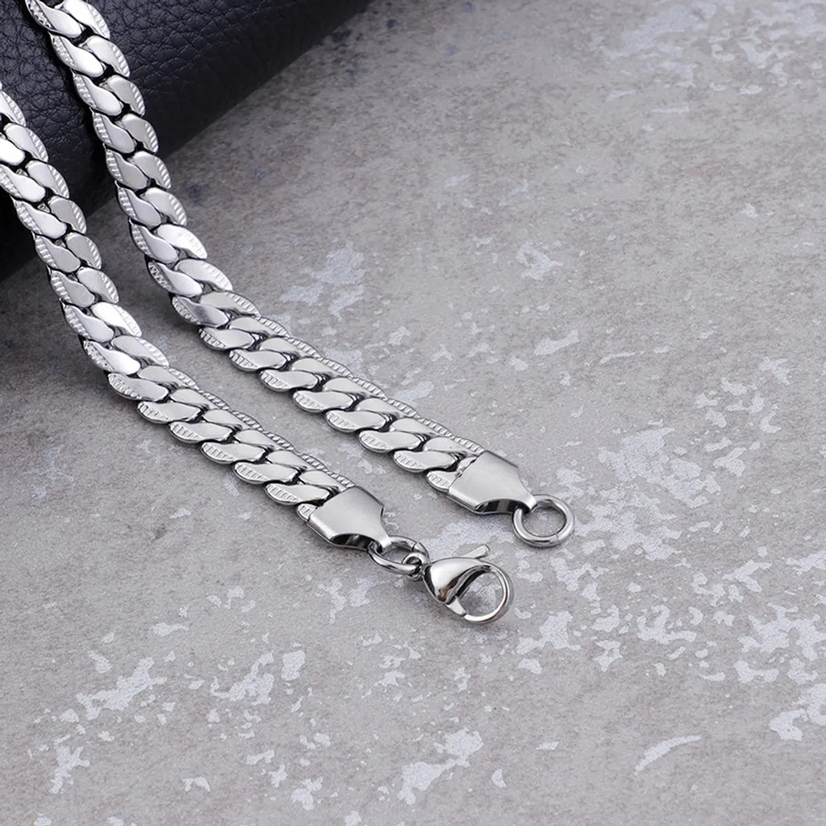 New Fashion Personality Stainless Steel Jewelry Steel Color Popular Necklace