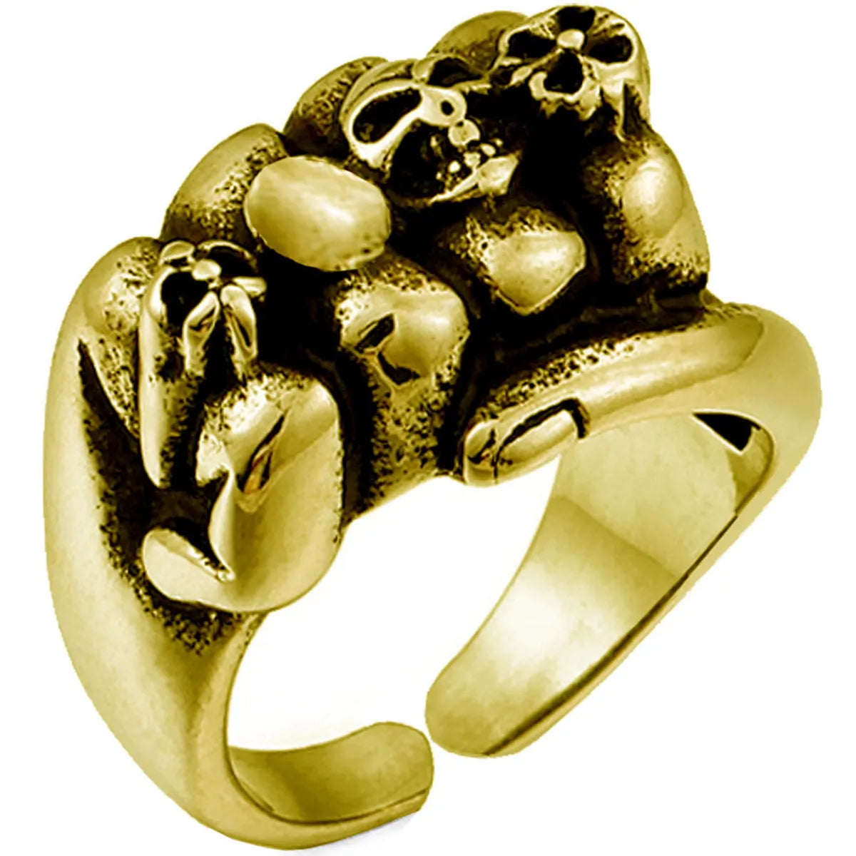 New Fashion Punk Lion Shape Ring Wholesale Nihaojewelry