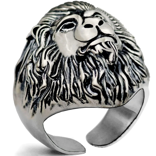 New Fashion Punk Lion Shape Ring Wholesale Nihaojewelry