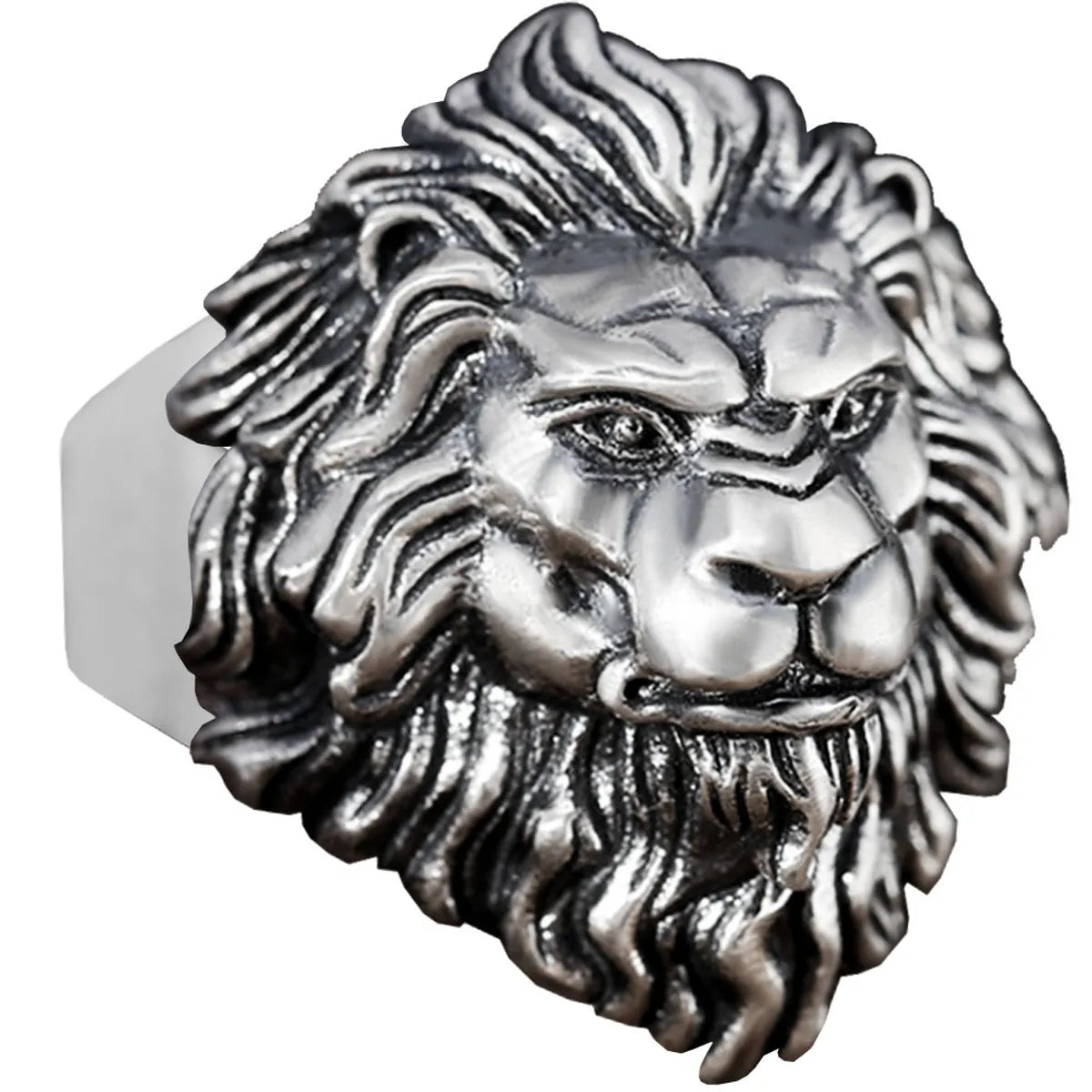 New Fashion Punk Lion Shape Ring Wholesale Nihaojewelry