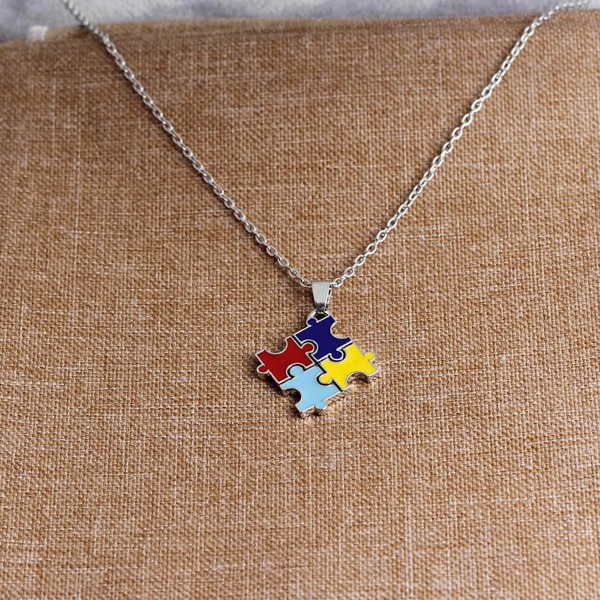 New Fashion Puzzle Necklace Yiwu Gooddiy Wholesale