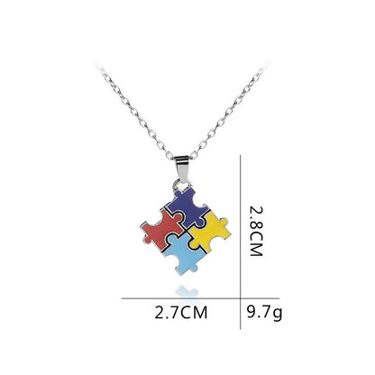 New Fashion Puzzle Necklace Yiwu Gooddiy Wholesale