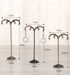 New Fashion Simple  Iron Art Metal Earring Holder Three-Piece Counter Hanging Ear Line Shelf Earring Storage Display Shelf Wholesale