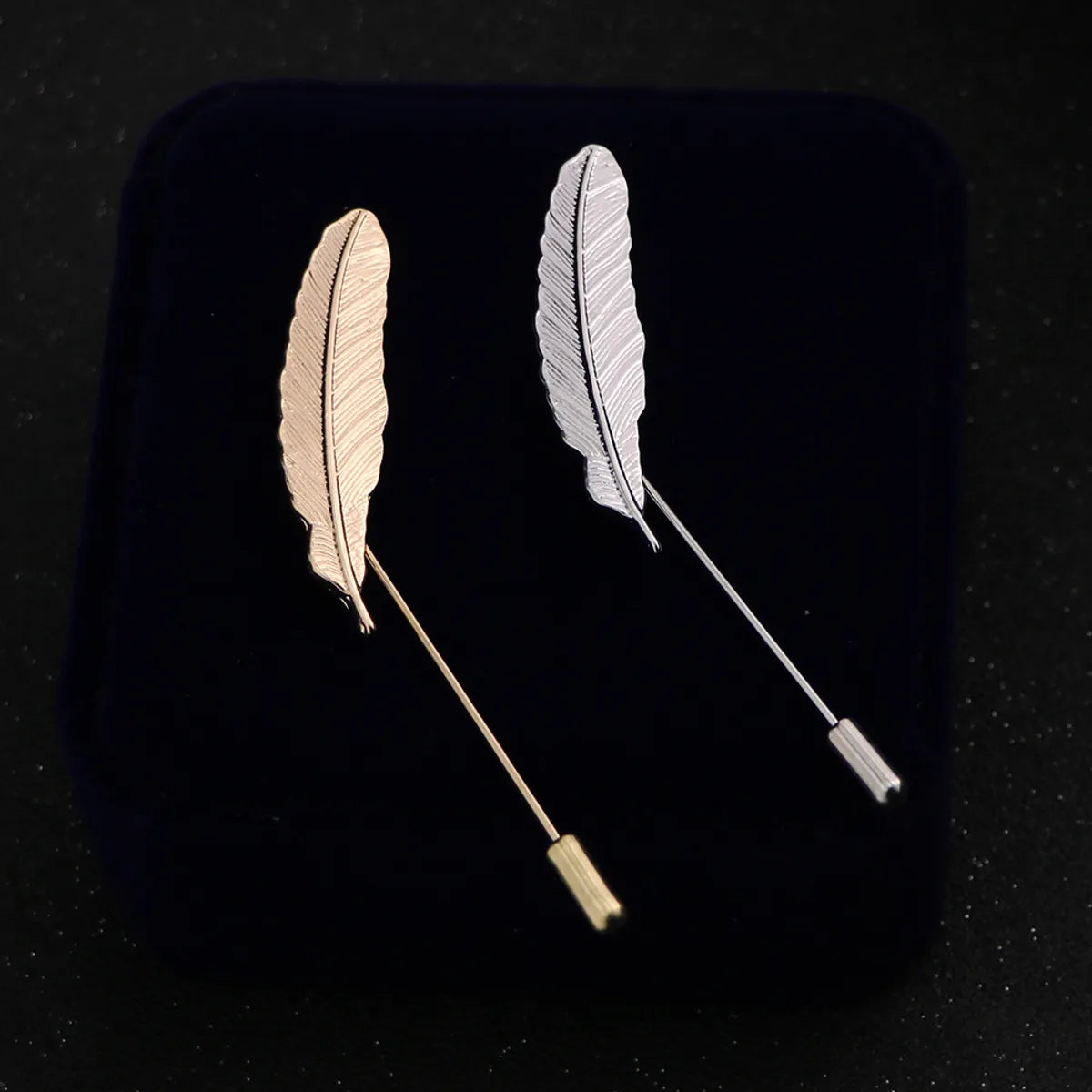 Leaves Feather Zinc Plating Men'S Brooches