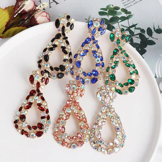 New Geometric Earrings Color Long Earrings Earrings Women