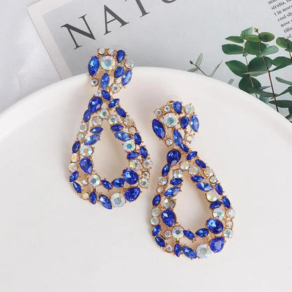 New Geometric Earrings Color Long Earrings Earrings Women